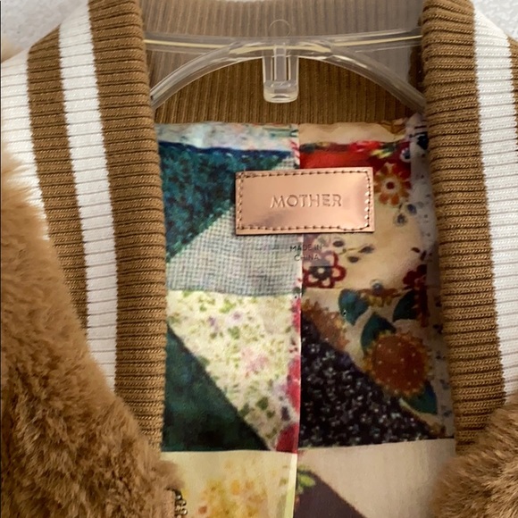 Mother The Letterman Fur Jacket Studded - Picture 2 of 9